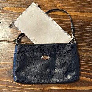 Coach Navy and Cream Women's Bag Set